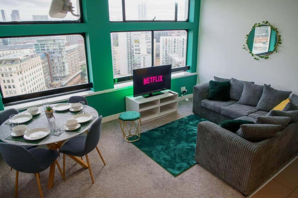 Manchester City Centre Apartment, Skyline View Kültér fotó